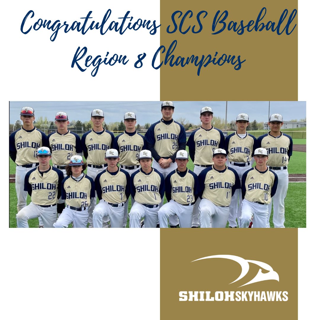 shilohskyhawks's tweet photo. Congratulations Region 8 Champions! All Region Team: Trace King, Atticus Wilkinson, Eli Thompson, and Michael Fagerland.
Shiloh will be advancing to State Tournament play next week: check NDHSAA for more details: https://t.co/YmaODTQJdY https://t.co/JKQZcvEdiQ