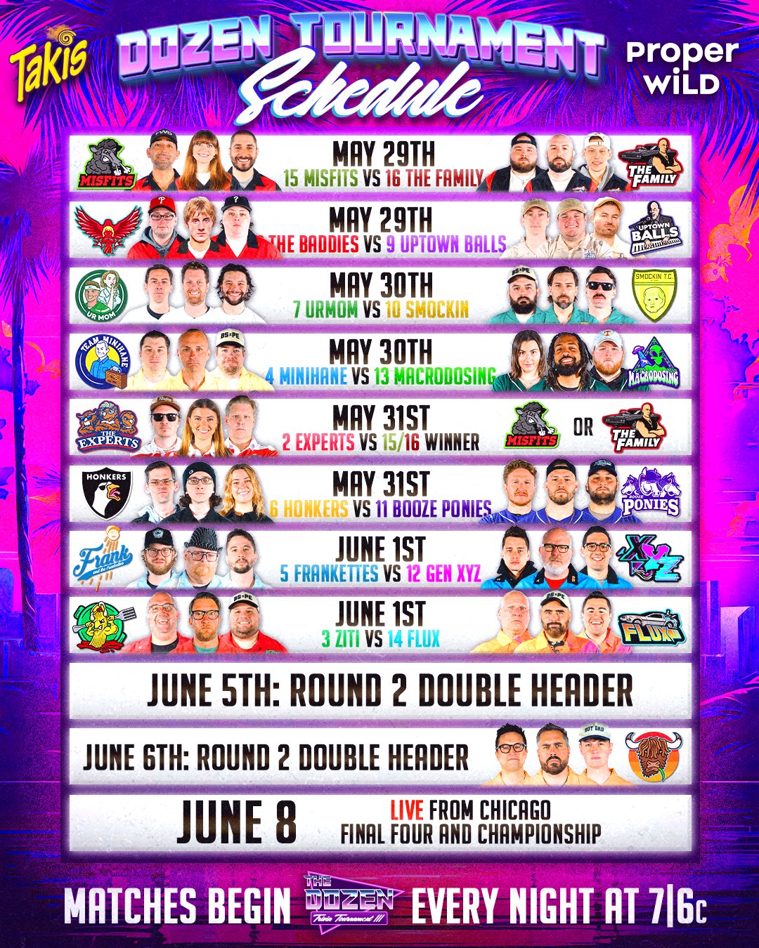 The Dozen Trivia on Twitter "🚨 SCHEDULE RELEASE🚨 The schedule for