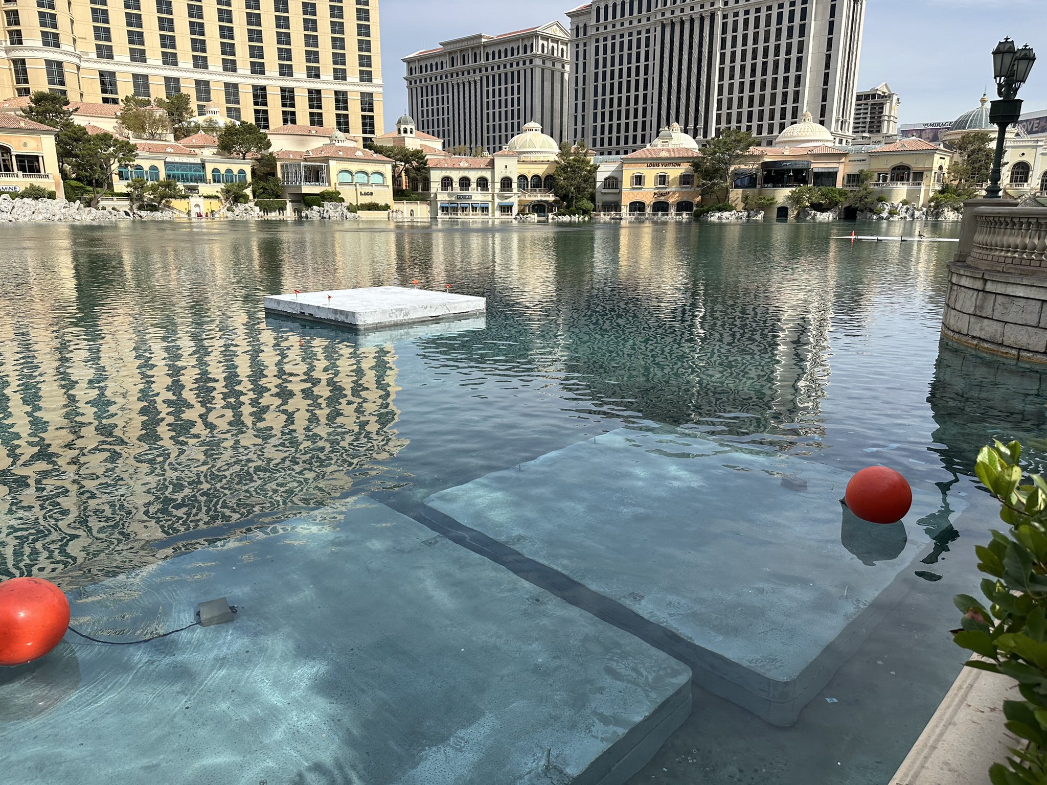 Vital Vegas on X: Bellagio is installing concrete thingies upon which its  F1 stands will sit. (h/t @JamesInLasVegas)  / X