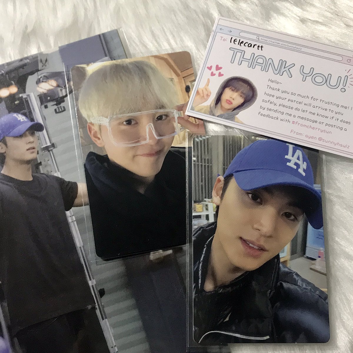 lelecartt's tweet photo. 𓏔 its2 making mingyu and seungkwan photocards from @sunnyhaulz

hello po! i received the pcs na po! thank you sm 💗 

[ #fromcherrysun ] https://t.co/ZlOTPtUSdT