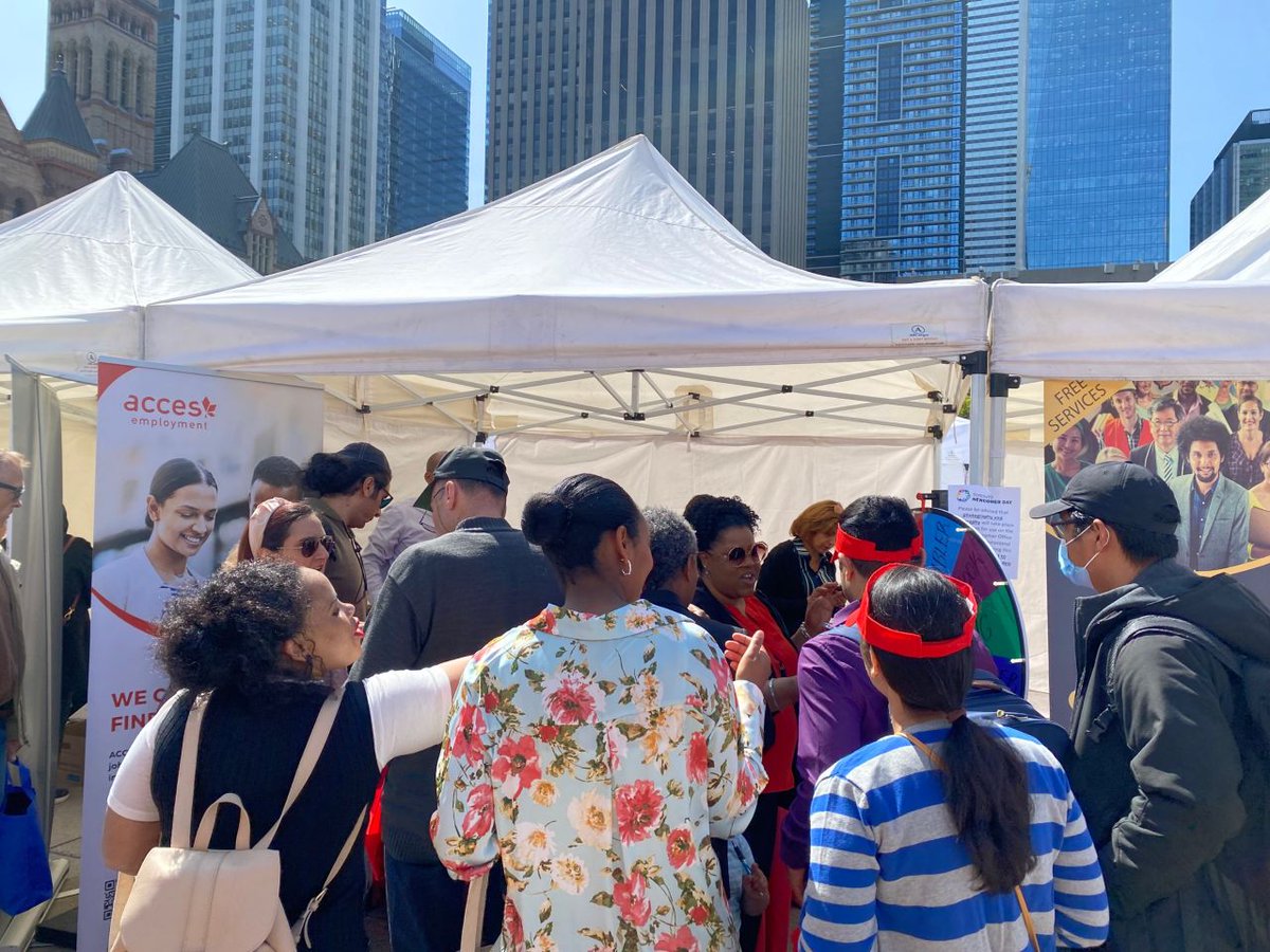 ACCESEmployment's tweet image. It's #CityofTO Toronto Newcomer Day!

Thank you all for joining us at our ACCES Booth.  We had many participants eager to learn more about ACCES' programs and services. We appreciate you coming out and celebrating with us!

#TONewcomerDay #strongcommunitiestogether