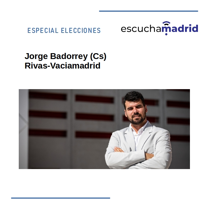 El candidato por Ciudadanos a la Alcaldía de Rivas-Vaciamadrid responde a tres preguntas de Escucha Madrid. <a href="/CsRivasVaciamad/">Ciudadanos Rivas</a> <a href="/CS_Madrid/">Ciudadanos Madrid</a> @bado_cuesta 

escucha.madrid/jorge-badorrey…