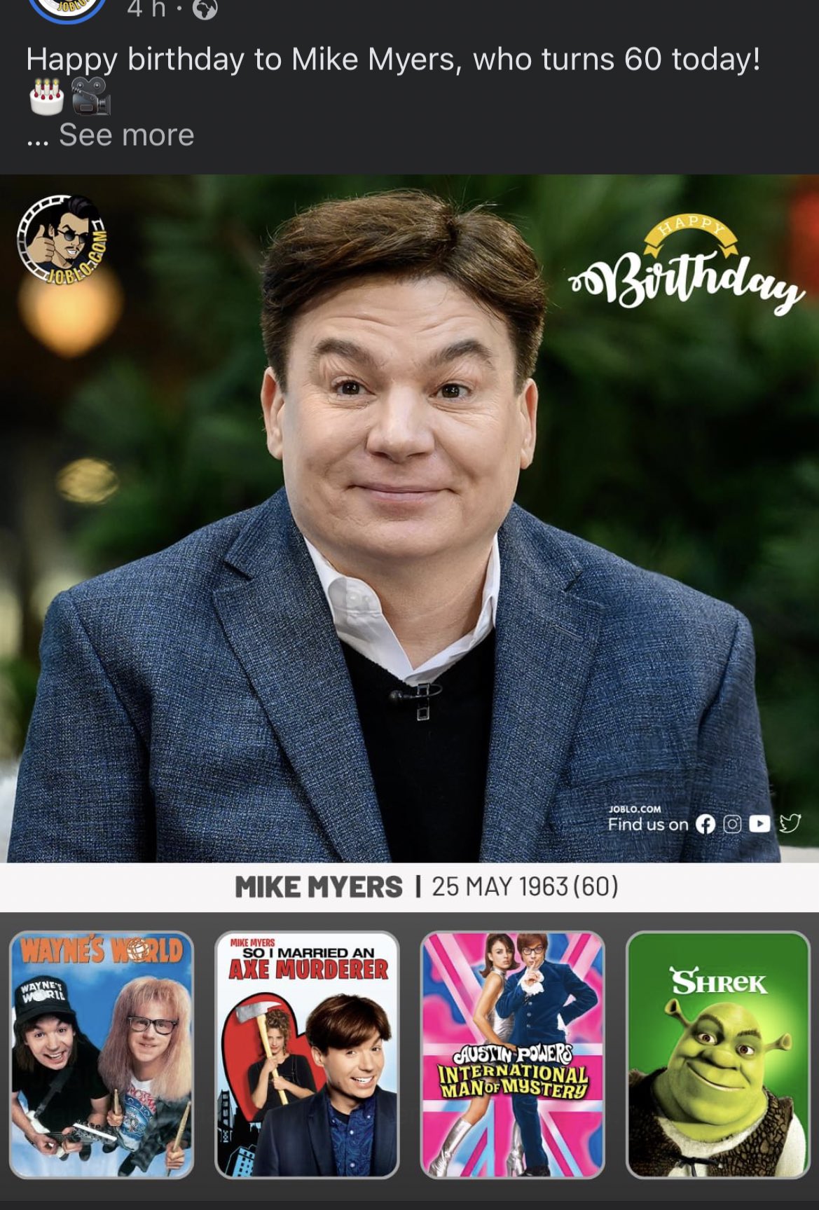 Happy bday Mike Myers you legend 