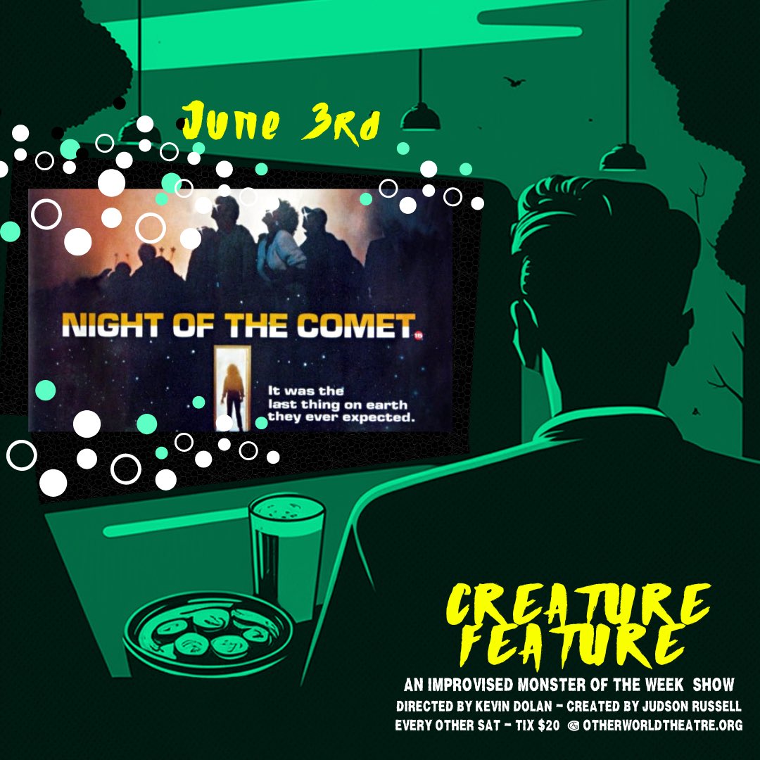 OtherworldThtre's tweet photo. #CreatureFeatureImprov - an improvised monster-of-the-week show, opens at #OtherworldTheatre on June 3rd π·οΈ Tix at https://t.co/9PESFToTxt π·οΈ
#horror #scifi #fantasy #chicago #chicagotheatre #improv #comedy https://t.co/MYE3O1GP9x