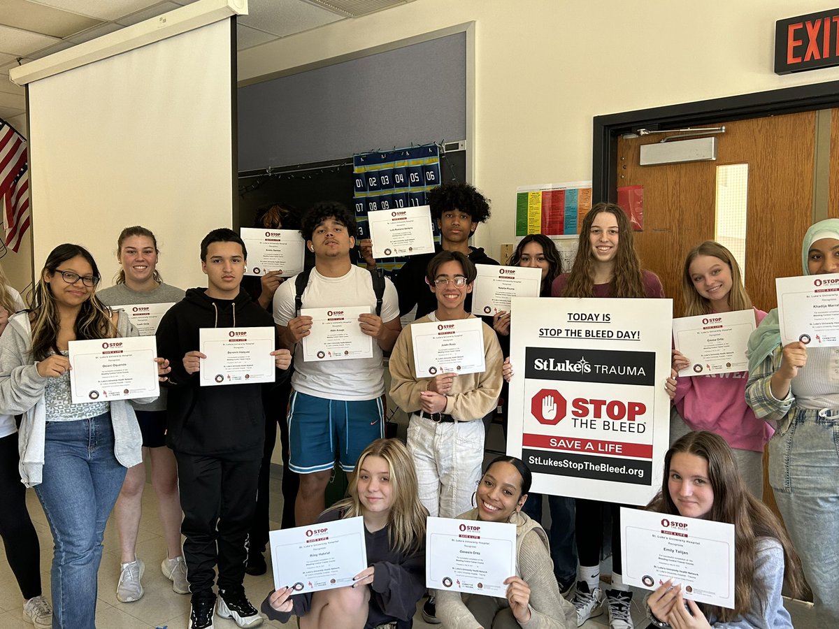 DrKeshodkarS's tweet image. Thank you @mystlukes for the 🛑 STOP THE BLEED training in my @PLTWorg Biomed class @LibertyHigh. Mrs Wilde-Onia and Ms. Robbins we loved the hands-on training and cannot wait to do this next school year!🩸💉🧬🔬🧪@Leesonscience @MrLittleScience @MissRichardsLHS @BethlehemAreaSD
