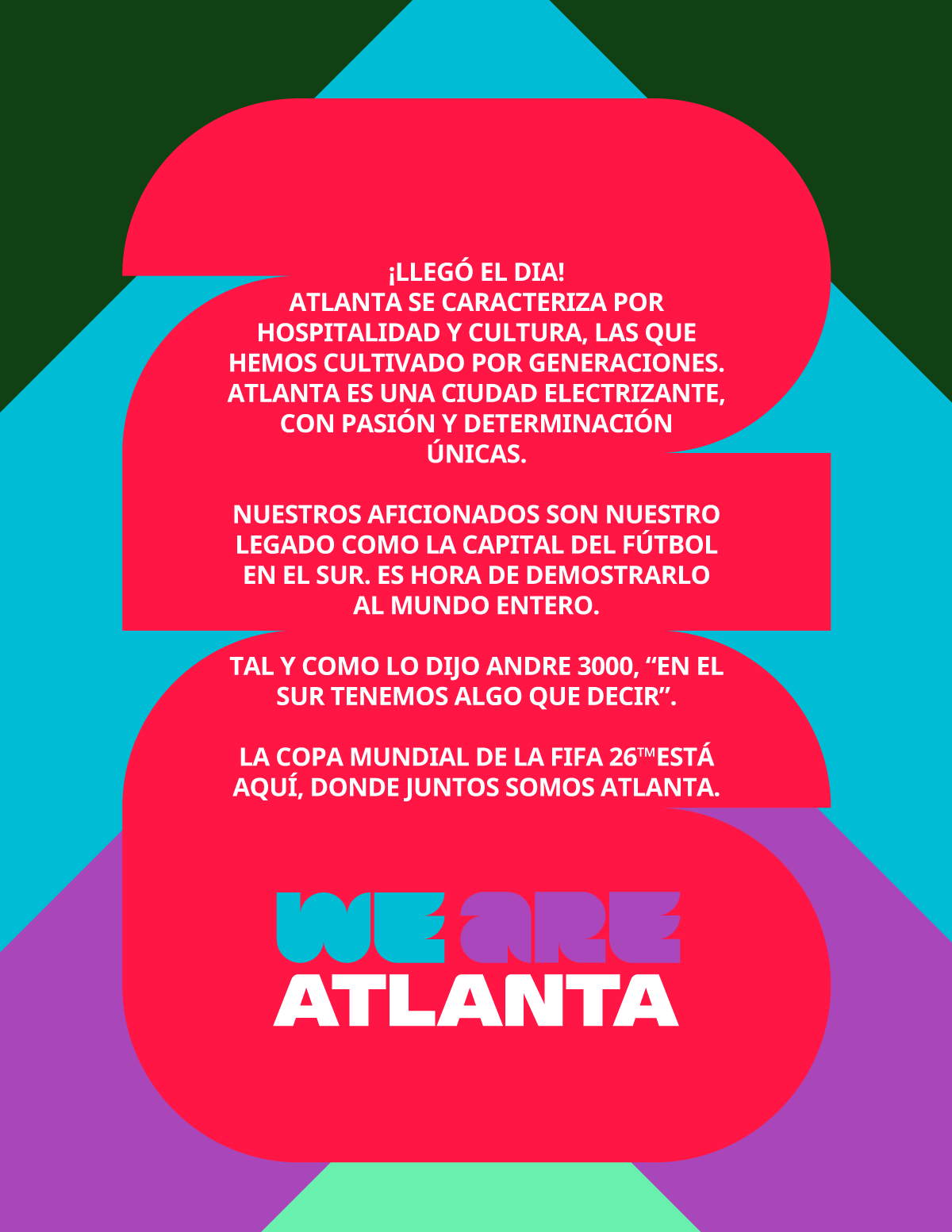 FIFA World Cup 26 Atlanta™ on X: Dear world, Sincerely, Us #WeAre26  #WeAreAtlanta  / X