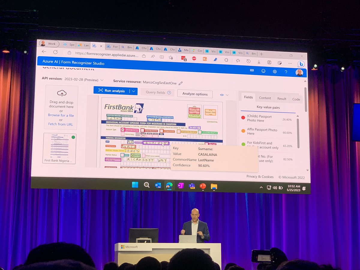 ayako_omori's tweet image. #FormRecognizer はこちらでも人気。
読み取りできた結果を検索できるようになってます。
#MSBuild #CognitiveServices