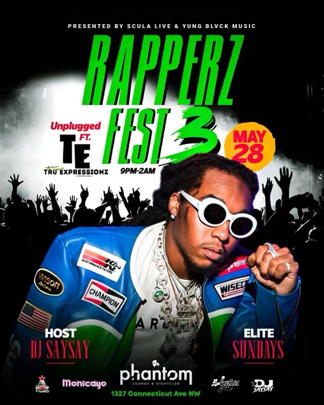 DUSTY_TE's tweet image. This Sunday May 28th Live @ Phantom DC 1327 Connecticut Ave NW, Hosted By DJ Say Say - Doors Open at 9pm
#truexpressionz #elitesundays #phantomdc