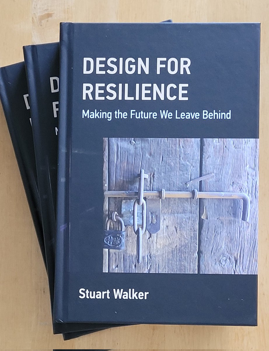My author copies of #Design for #Resilience just arrived. #MITPress have done a wonderful job. It'll be available in bookshops and online from August 1st.