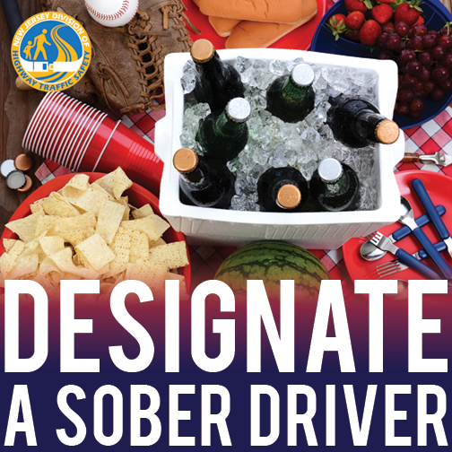 Heading out to some Memorial Day BBQs this weekend? If you'll be drinking, PLEASE designate a sober driver. #DriveSober #NJSafeRoads