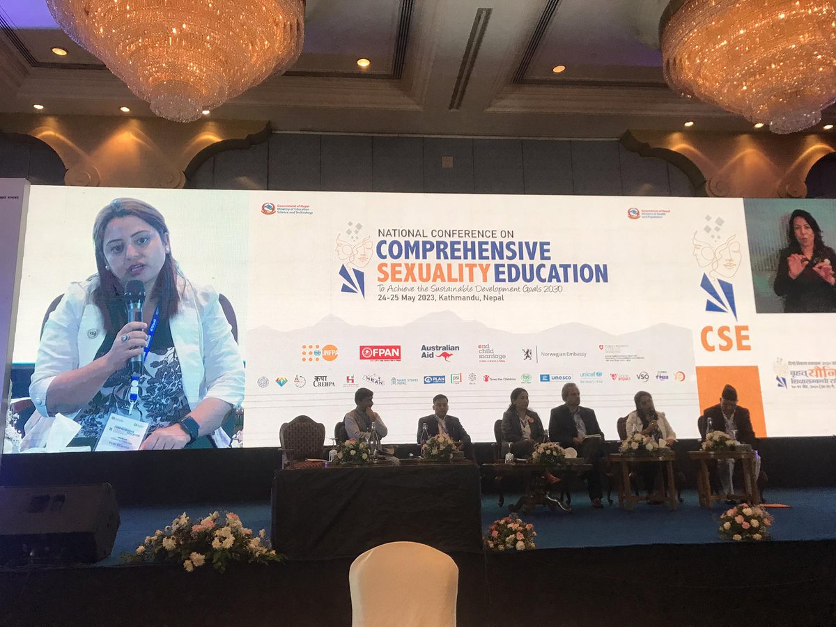 srmapriti's tweet photo. Honoured to be the part of National Comprehensive Sexuality Education Conference 2023 as scientific committee member, co-chair scientific session(Institutional capacities for the delivery of in school CSE)
#CSE4ALL #CSEMatters #VSONEPAL #VSOINT #unfpanepal #FPAN https://t.co/OJsIsA2kIs