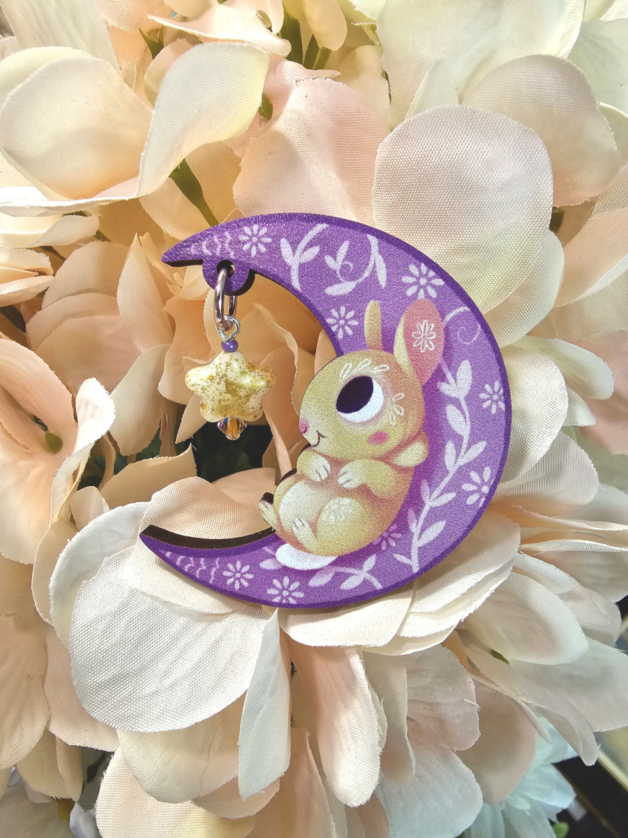🐇 🌙  🌟 NEW PRODUCT ALERT!!🌟 🌙  🐇 
Crescent Moon wooden bunny pins have hopped into the shop and are looking for homes!
#rabbits #LunarNewYear #bunnies #woodenpin #glassbeads #crescentmoon #etsyshop #EtsyHandmade #etsyseller #Nightsky #stars #springtime