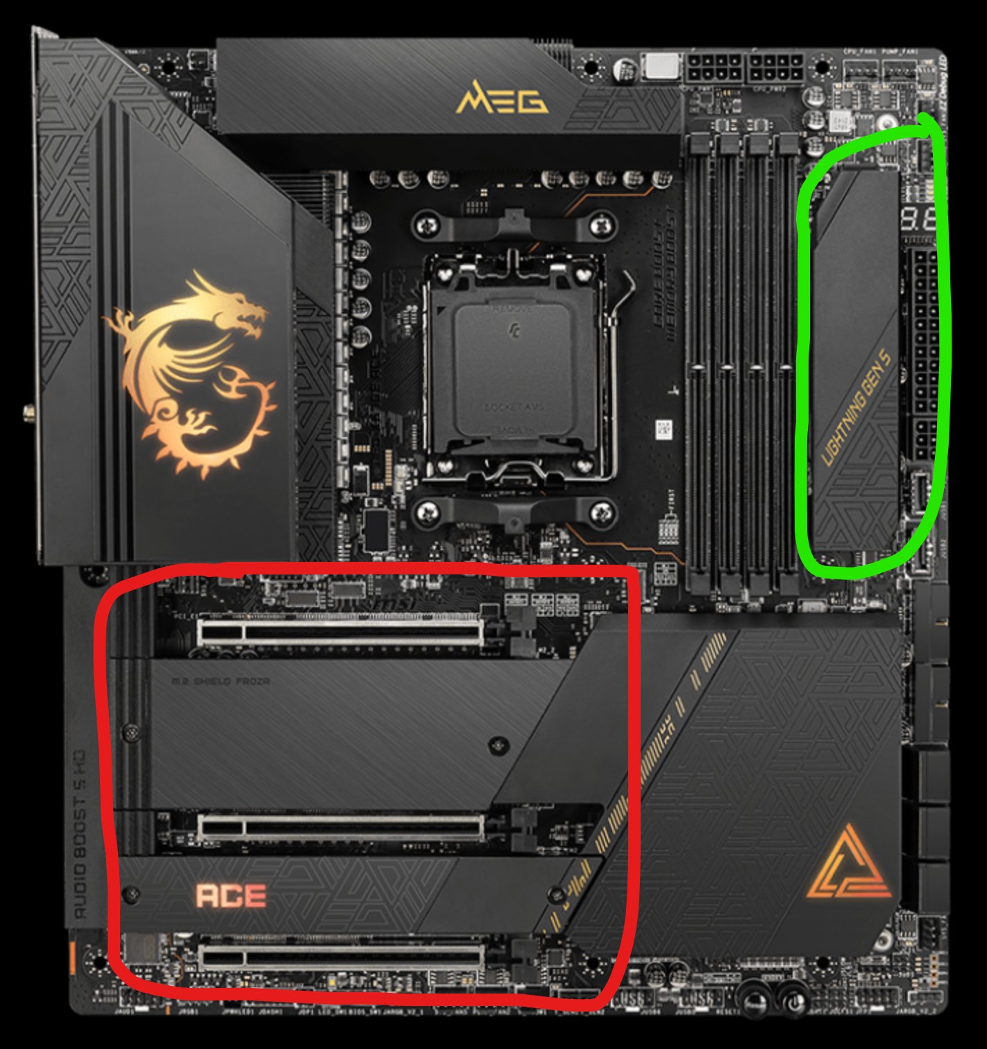 Charlie on Twitter "The MSI MEG X670E ACE has the best Gen5 SSD