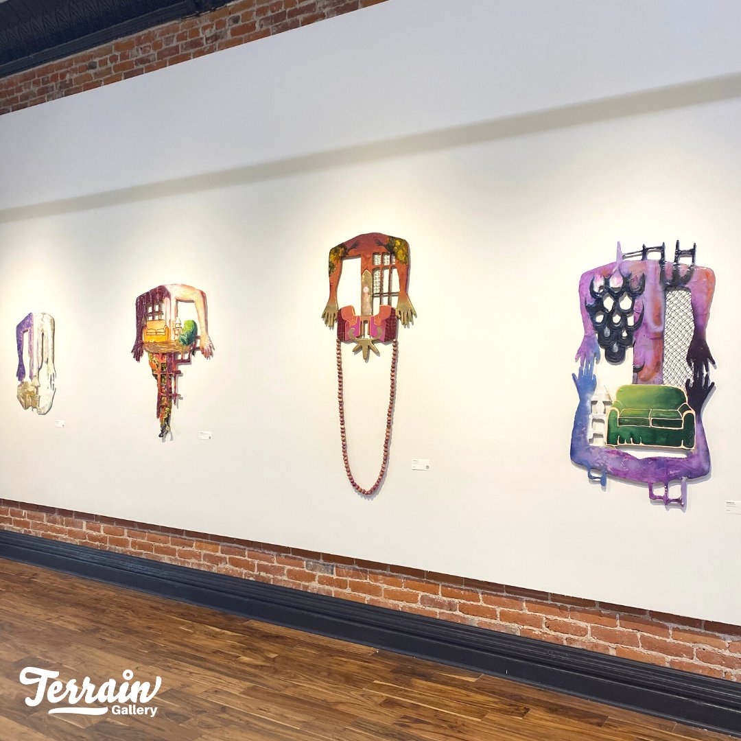 terrainspokane's tweet photo. It's the last week of Rachael Zur’s ‘Choices Made by Ghosts Reflect My Sensibilities as Well’ and Anna Reynolds Wallis’ ‘3 Tapestries’ at the gallery. Stop by today through Sat. (4-7PM) to catch these two incredible solo shows!
📍Terrain Gallery: 628 N Monroe
#weallbuildthis https://t.co/jrzbF2figT