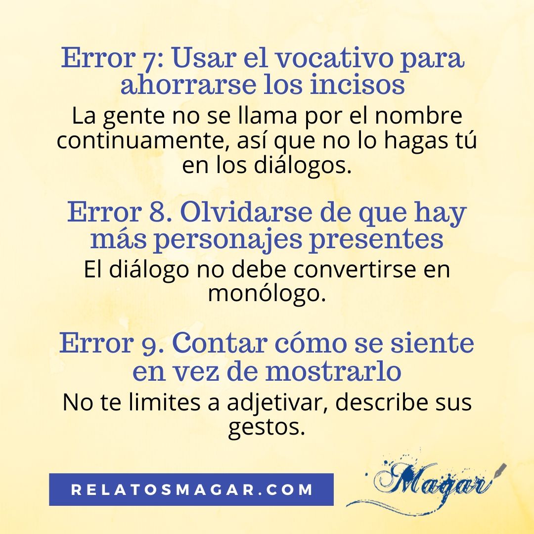 EstherMagar's tweet photo. Consejos de escritura.
10 ERRORES FRECUENTES EN LOS DIÁLOGOS.  
Para más información: https://t.co/rayCauoyjk https://t.co/4cmwuqxjW7