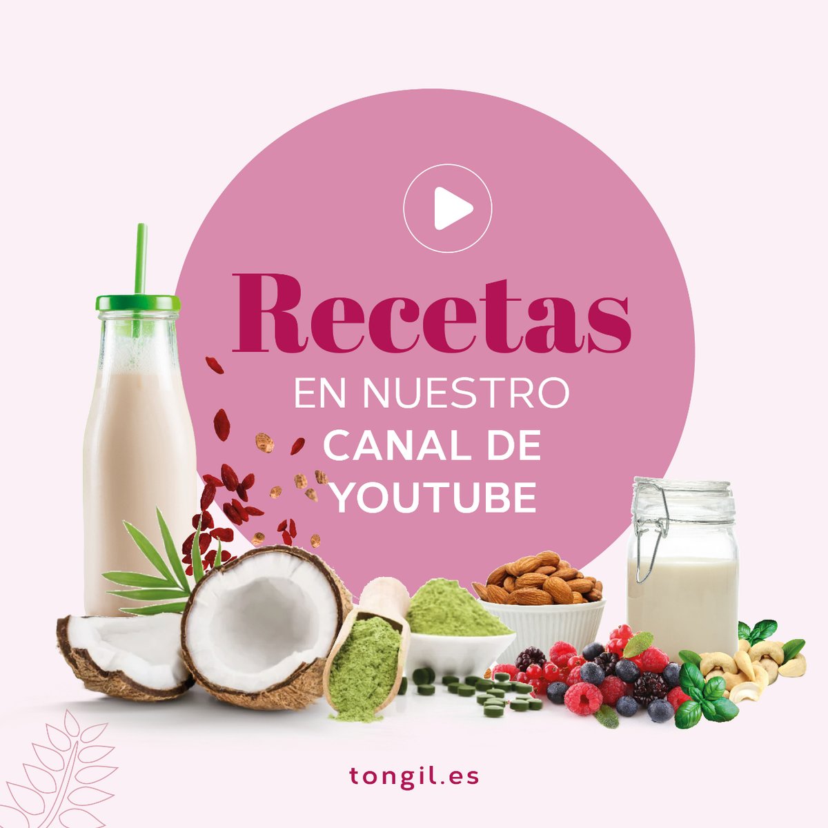 LAB_TONGIL's tweet photo. Recetas en nuestro canal de YouTube https://t.co/YOHQ6Nup5h

#tongiltecuida #complementosnaturales #savias #bienestar #salud #recetas https://t.co/To8XHk1zxF