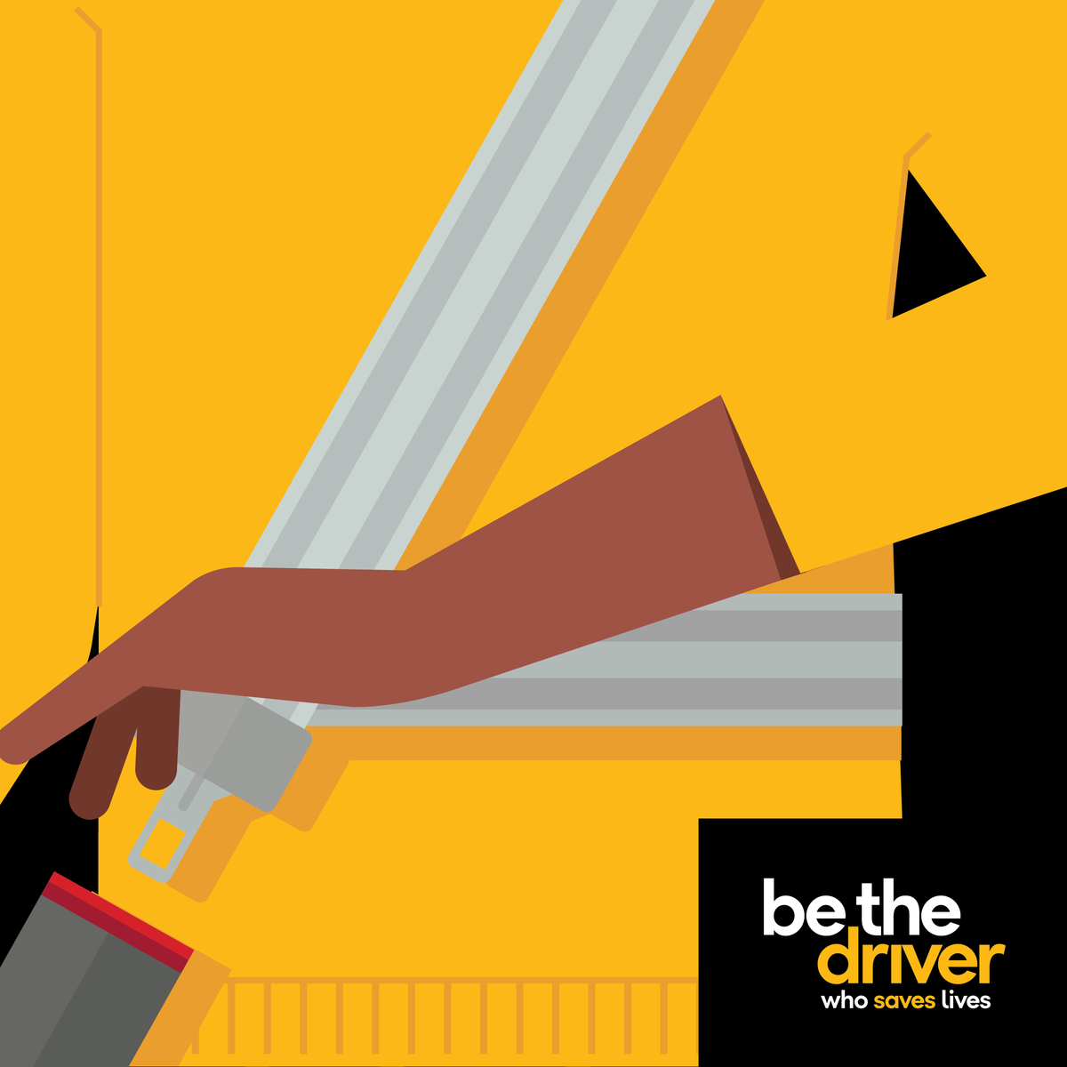 Driver safety starts with just one click. #BeTheDriver who knows to #BuckleUp for every ride. #SeatBeltSafety #ClickItOrTicket 🚗