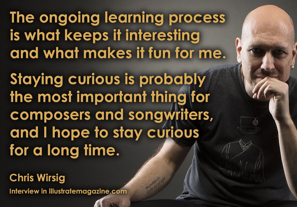 Full interview @Illustrate_Mag:
illustratemagazine.com/exclusive-inte…

Thanks for chatting with me about music, creativity and all that😀

#chriswirsig #illustratemagazine #filmcomposer #tvcomposer #musicproducer #songwriter #staycurious #learningprocess #filmmusic #alternativepop #epicmetal