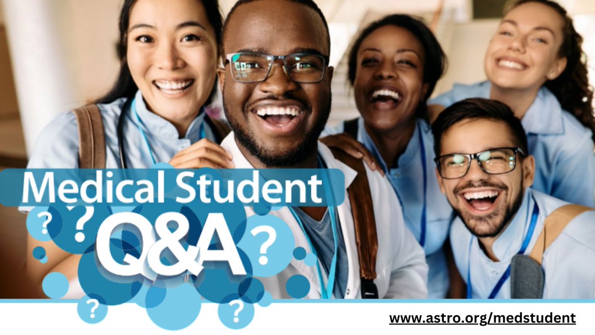 ASTRO (@astro_org) on Twitter photo Help spread the word: Medical Student Q&A sessions
These sessions will feature a RadOnc & a RadOnc resident & provide a platform for med students to learn more about the specialty
ow.ly/3kBb50OvKN1 <a href="/ARRO_org/">ARRO</a> <a href="/APAMSA/">APAMSA</a> <a href="/SNMA/">Student National Medical Association, Inc (SNMA)</a> <a href="/LmsaNational/">LMSA National</a> <a href="/AMSANational/">American Medical Student Association (AMSA)</a> <a href="/roecsg/">ROECSG (Rad Onc Education Collab Study Group)</a> <a href="/RadOncPDs/">Radiation Oncology Program Directors</a> Help spread the word: Medical Student Q&A sessions
These sessions will feature a RadOnc & a RadOnc resident & provide a platform for med students to learn more about the specialty
ow.ly/3kBb50OvKN1 <a href="/ARRO_org/">ARRO</a> <a href="/APAMSA/">APAMSA</a> <a href="/SNMA/">Student National Medical Association, Inc (SNMA)</a> <a href="/LmsaNational/">LMSA National</a> <a href="/AMSANational/">American Medical Student Association (AMSA)</a> <a href="/roecsg/">ROECSG (Rad Onc Education Collab Study Group)</a> <a href="/RadOncPDs/">Radiation Oncology Program Directors</a>