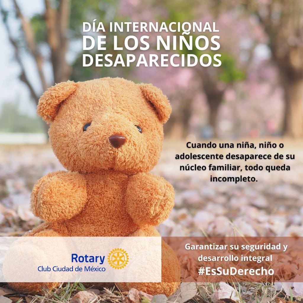 Hoy es el Día Internaciobal de los #NiñosDesaparecidos y nos estamos sumando con la difusión de este doloroso hecho para muchas familias