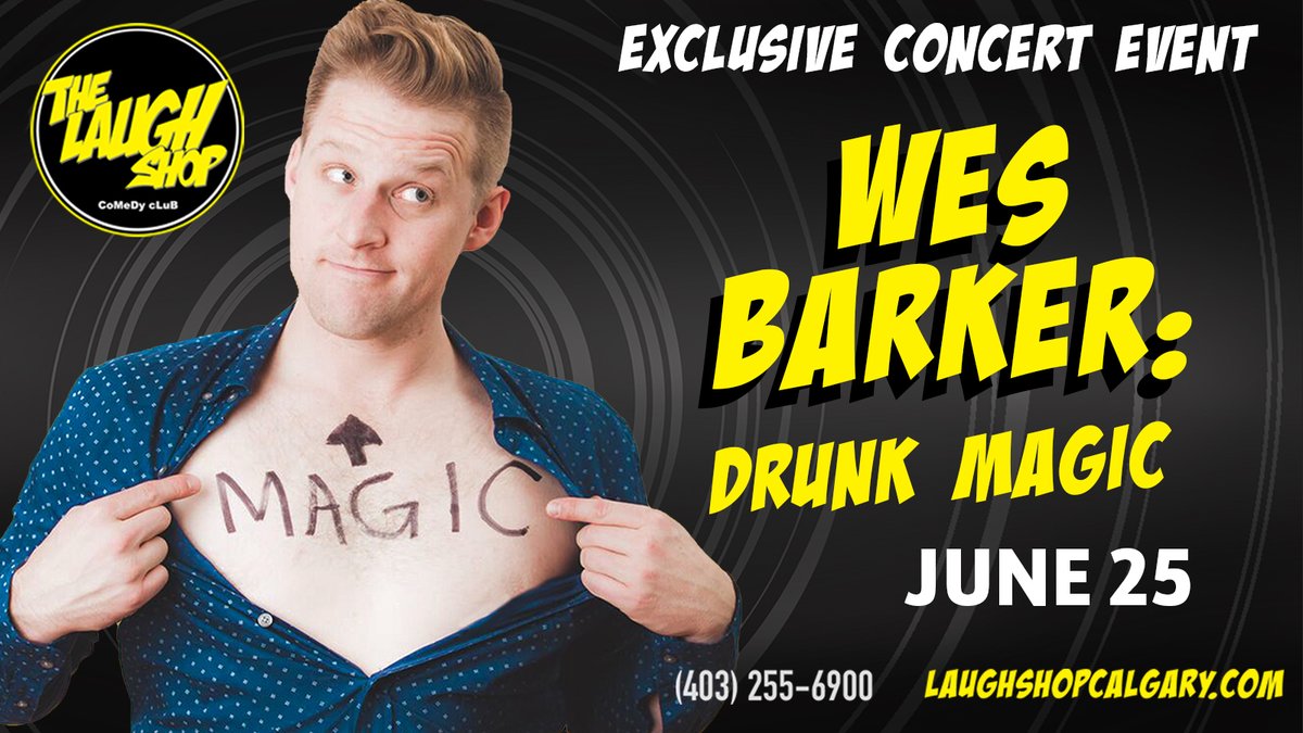 Laugh until your sides hurt and witness incredible magic tricks with @StuntMagician at The Laugh Shop Calgary. This is one show you won't want to miss! Buy your tickets now at laughshopcalgary.com. #ComedyMagic #LiveShow