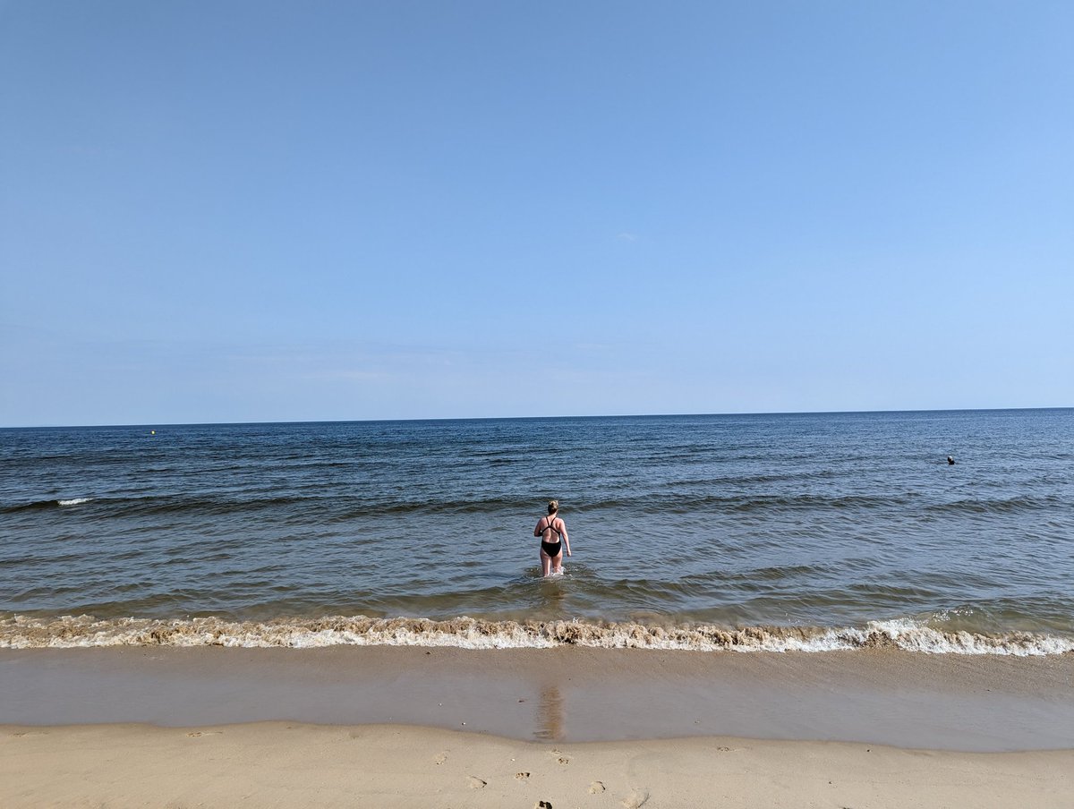 Celebrating the end of year 2 with a family holiday. Lots of sea swims and walkies 💚💙