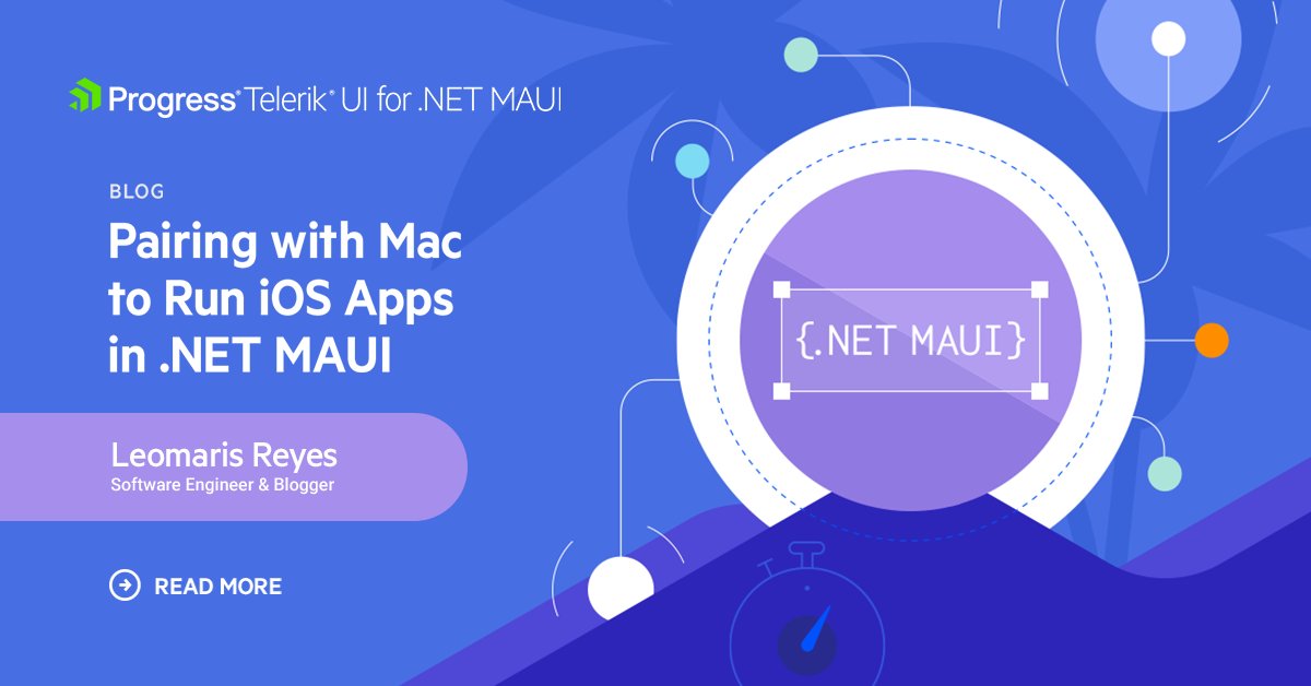 Do you need a Mac to develop iOS apps in #DotNetMAUI? Let's explore!

But that's not all, because @LeomarisReyes11 also has a fun & easy guide to pairing your Windows OS to your Mac for seamless native iOS development. Check it out: prgress.co/45HQTdB