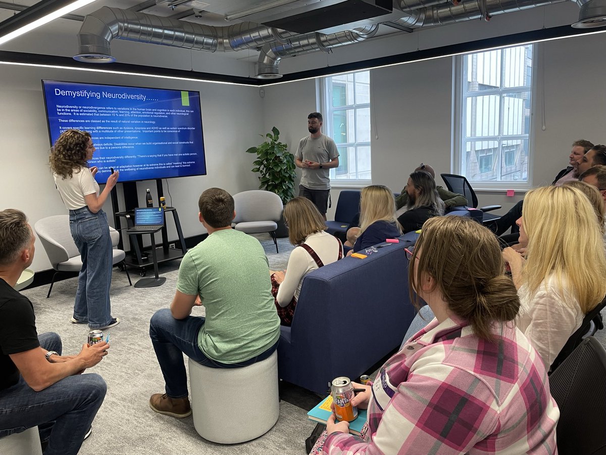 <a href="/WRKdigital/">WRK digital</a> Meetup tonight hosted at our <a href="/wearexdesign/">xDesign</a> Leeds office on Demystifying Neurodiversity in Engineering Leadership with <a href="/MacsDickinson/">Macs Dickinson</a> and Lindsay Baker 🙌🏾