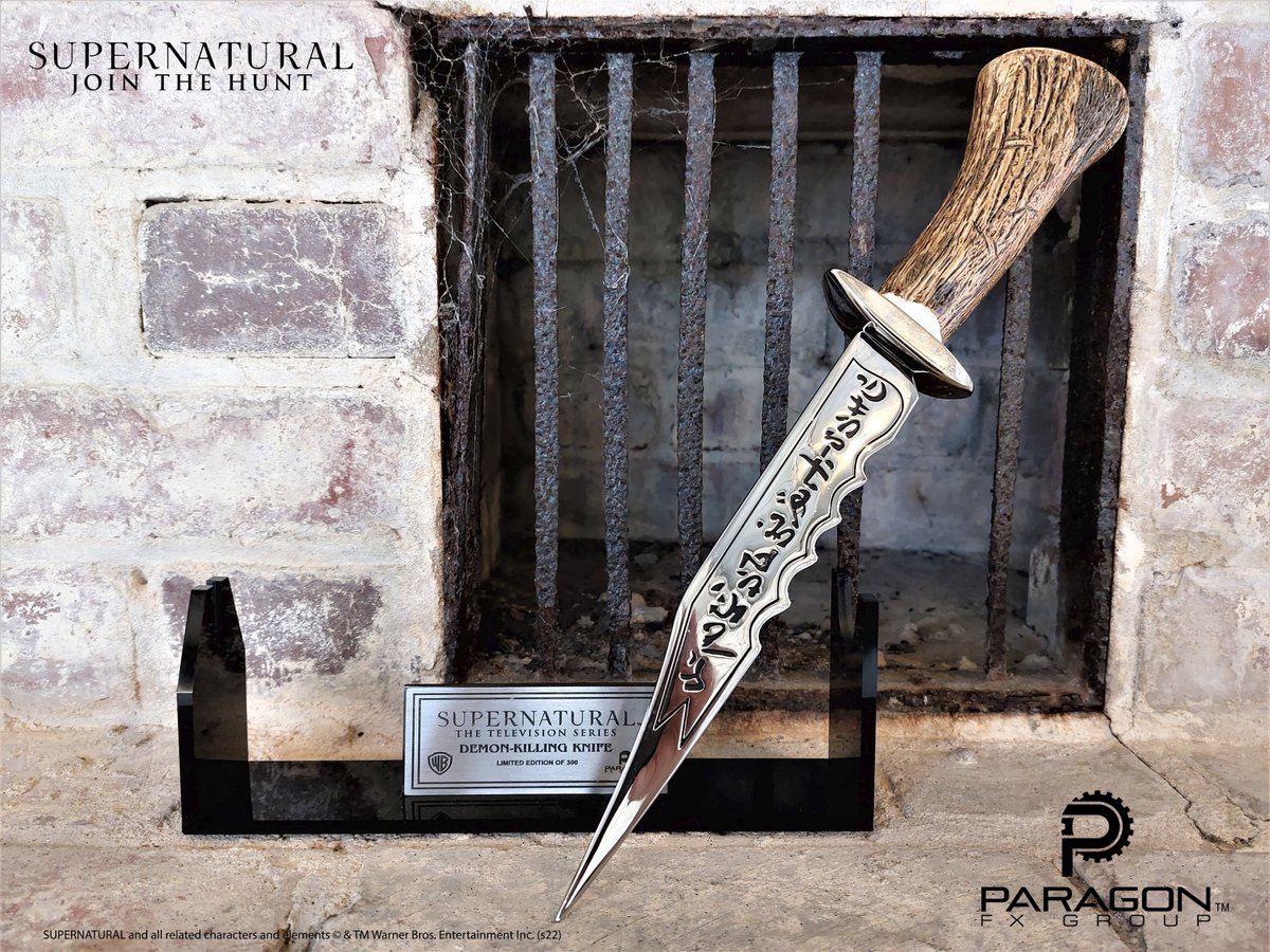 We still have a few Ruby's Knives left in the limited run of 300. In stock and ready to ship: paragonfxgroup.com/products/the-d…

#supernatural #SPNFamily #collectibles #movieprops #paragonfxgroup