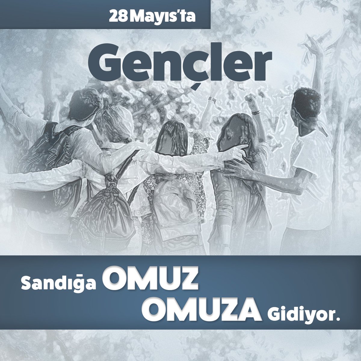 TurkavGenMrk's tweet photo. 28 Mayıs'ta Gençler Sandığa OMUZ OMUZA Gidiyor. https://t.co/IdBSaPOelk