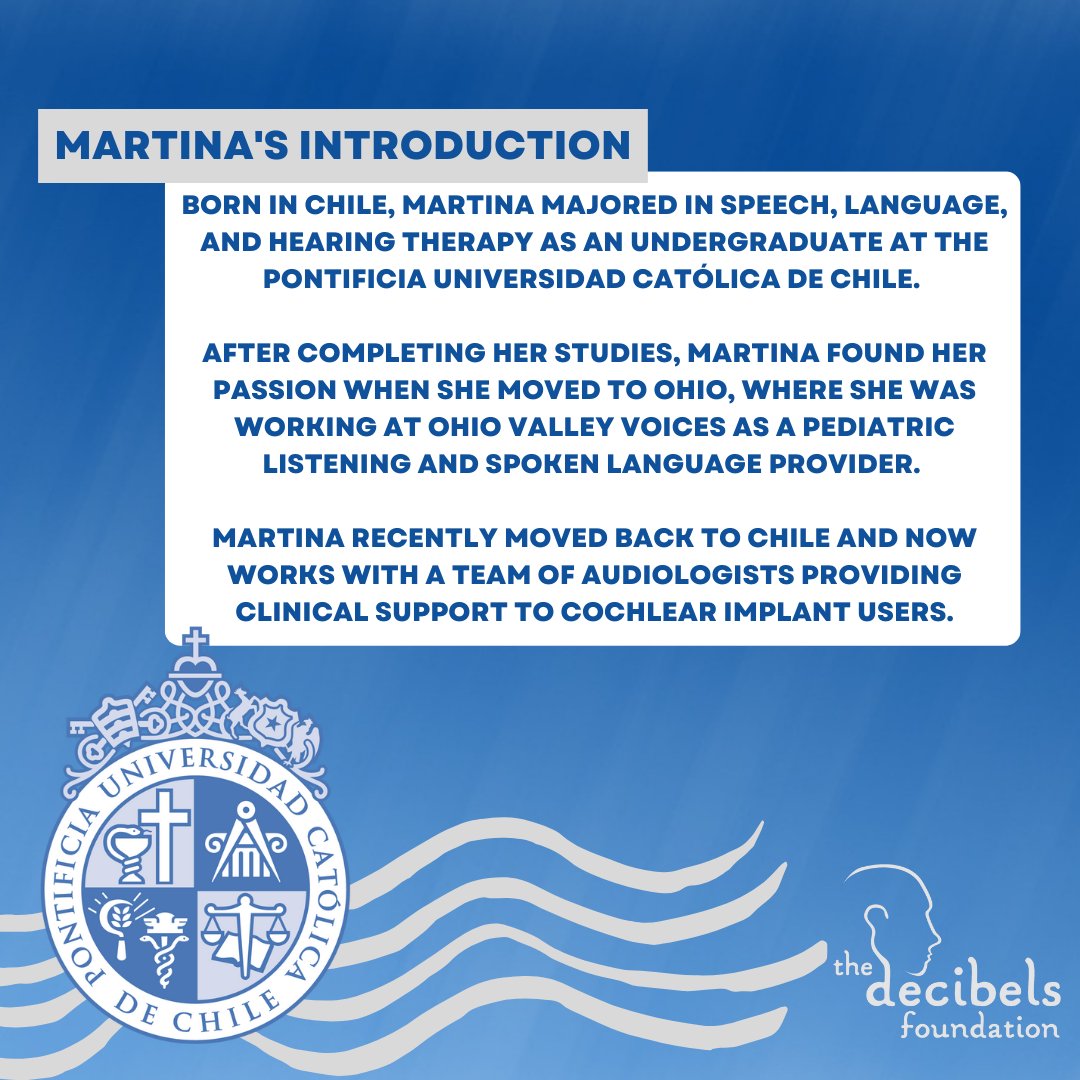 DecibelsFndn's tweet photo. Martina Guarello is Wavemaker of the Month for May!

Martina is a Listening and Spoken Language Provider from Chile, and is a children's book author. She is a reminder that there are advocates for children and families in all parts of the world.

#MakeWavesWithDecibels #MWWD https://t.co/rZdof01vdu