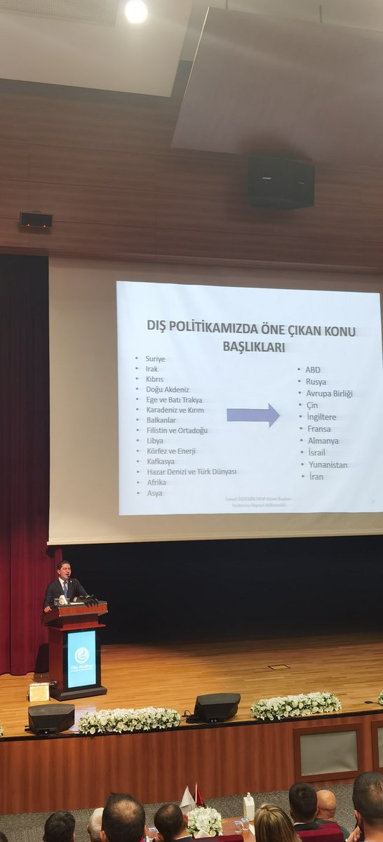 Onlarca konferansa dinleyici olarak katıldım ancak bu bambaşka... Sayın #ismailözdemir Dış politika konusunda harikalar yaratıyor.
