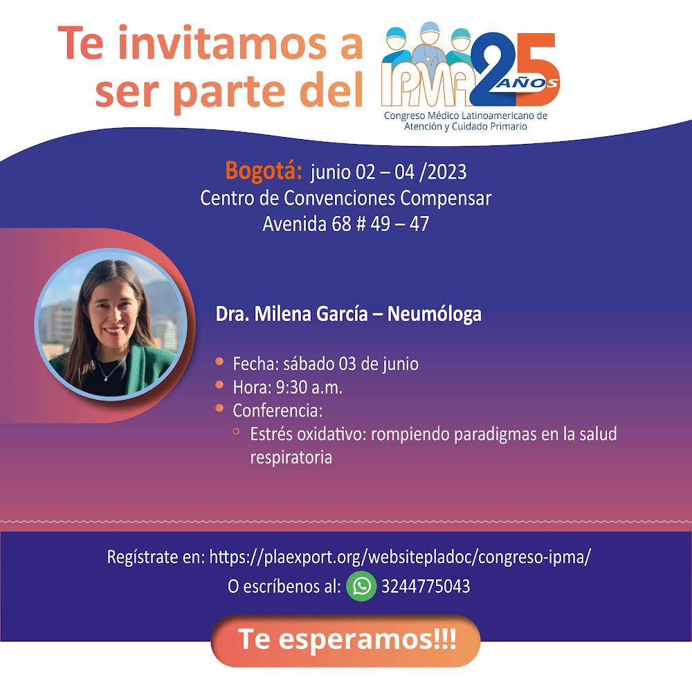 PlaExportEd's tweet photo. @milenag71673854 nos estará acompañando en nuestro congreso médico IPMA 2023 https://t.co/QsAqSUkoKL