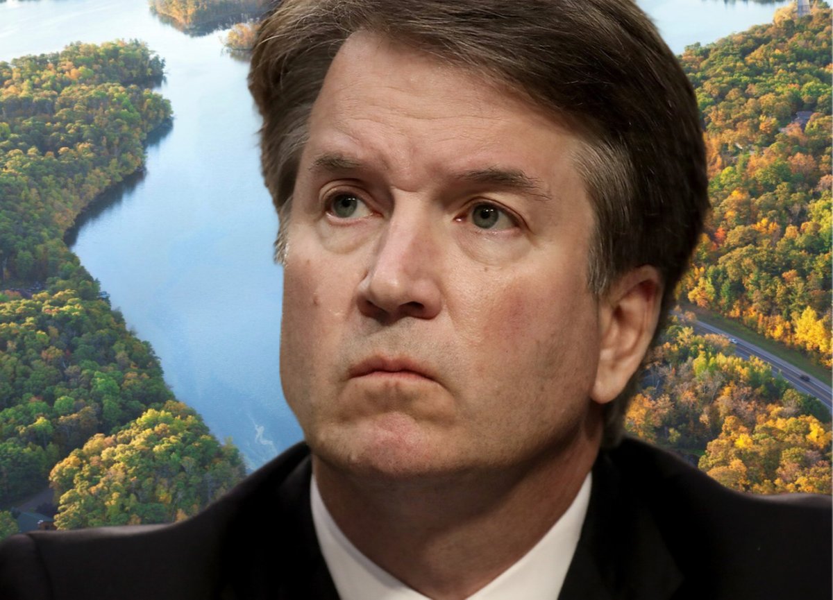 HOLY SHIT: Brett Kavanaugh just voted AGAINST the conservative majority decision to seriously hamper the Clean Water Act.

He said, 'By narrowing the act's coverage of wetlands to only adjoining wetlands, the court's new test will leave some long-regulated adjacent wetlands no