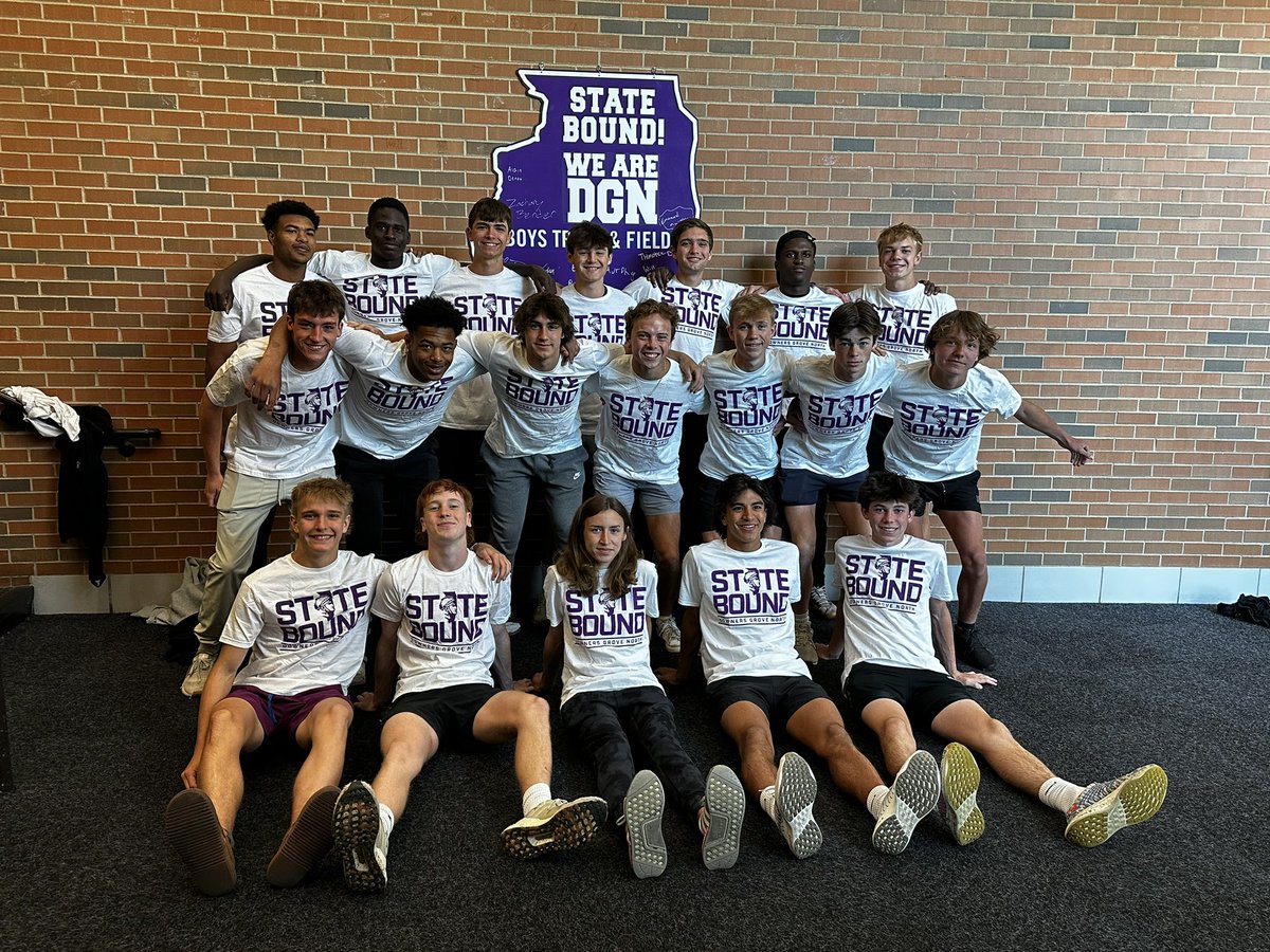 Good luck to our Boys State Track Team this weekend!!!  Let’s bring home some hardware!  #WeAreDGN #ALLIN