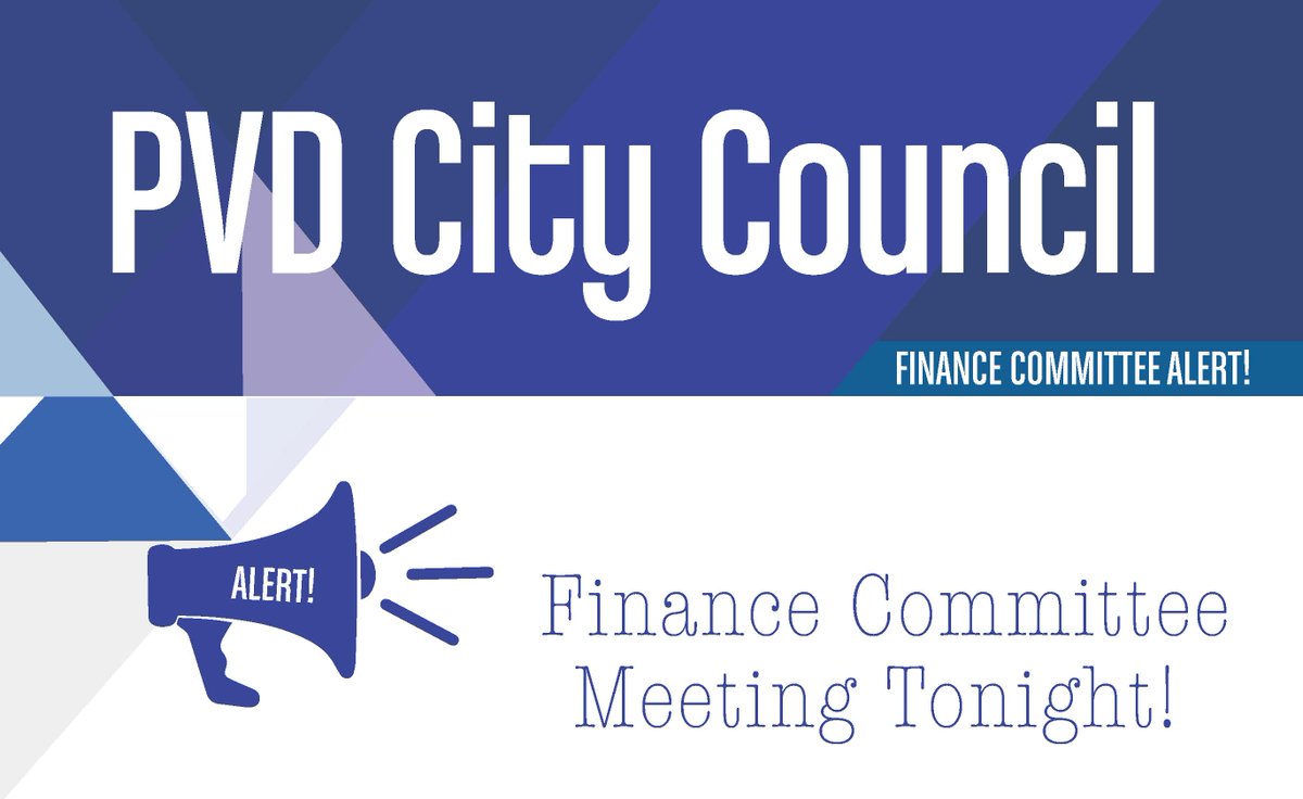 It's budget time 💰💰 and one of the busiest committees on the Council is back at it tonight. Here's the Finance agenda ⬇️
providenceri.iqm2.com/Citizens/Detai…
Watch it live ➡️youtube.com/c/providenceci…