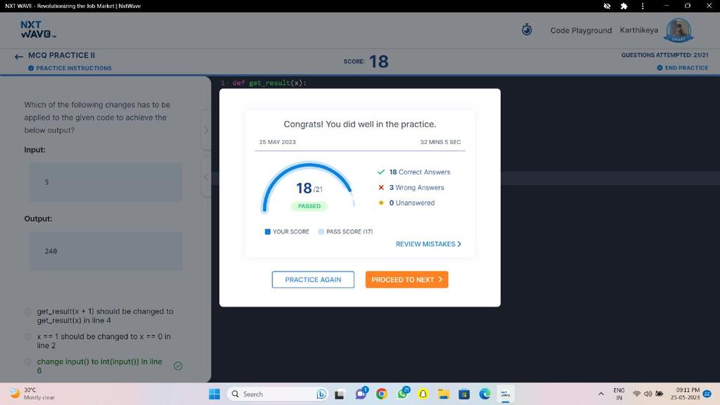 Karthikeya_K_'s tweet image. Hello World!...🤗

Today #day159 - I have completed My MCQ practice  #python - @rahulattuluri Sir.. @girishakash13 @sashankreddy07        

#200daysofcode #200daysofcodingchallenge
#coding #codinglife #successmindset #Waytosuccess #nxtwaveteam #nevergiveup #pythonprogramming