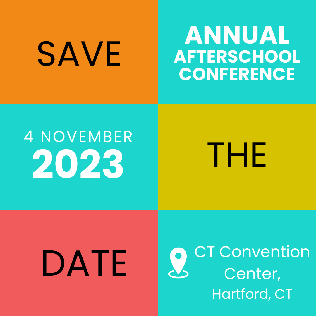 SAVE THE DATE! Our annual conference is November 4, 2023! More details to come. See you there!

#Afterschoolworks #afterschoolconference #annualconference