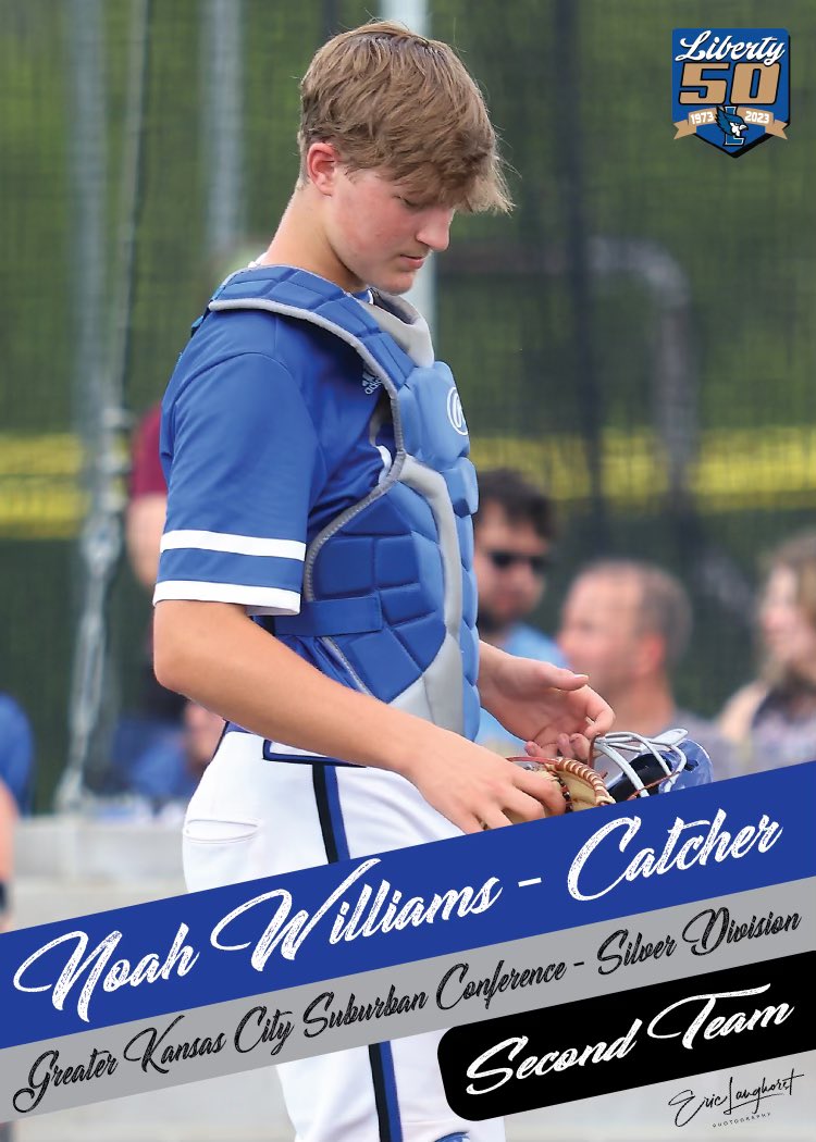 LHS_Baseball (@jays_baseball) on Twitter photo Congrats to Senior C Noah Williams on Suburban Silver Conference 2nd Team All Conference! Noah transitioned from 1B to C really well and sacrifice paid off. Hit .250 with 19 hits driving in 14 runs, .420 OBP with 20 BB’s. Behind the plate Noah had 250 putouts. 🛠 <a href="/LanghorstPicts/">LanghorstPhotography📷</a> Congrats to Senior C Noah Williams on Suburban Silver Conference 2nd Team All Conference! Noah transitioned from 1B to C really well and sacrifice paid off. Hit .250 with 19 hits driving in 14 runs, .420 OBP with 20 BB’s. Behind the plate Noah had 250 putouts. 🛠 <a href="/LanghorstPicts/">LanghorstPhotography📷</a>