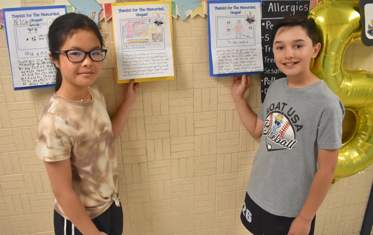 As they prepare for the transition to middle school, Unqua fifth graders have been writing about their fondest elementary school memories. <a href="/UnquaElementary/">Unqua</a> 

msd.k12.ny.us/site/default.a…