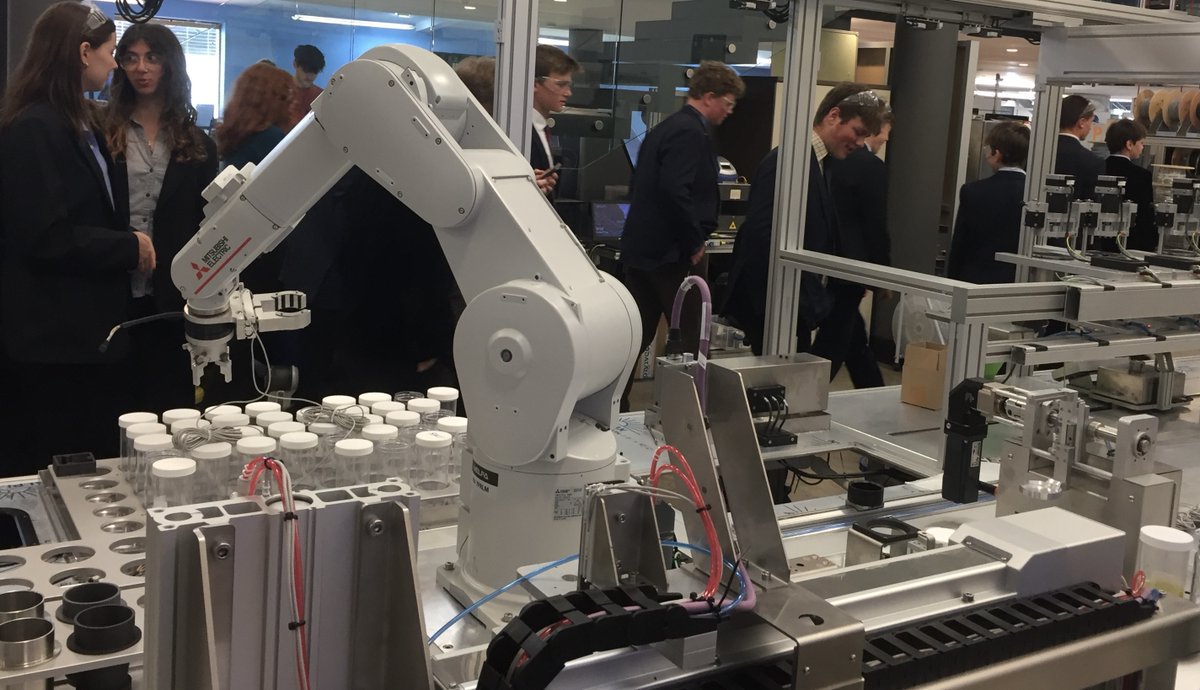 AmpCollSTEM's tweet photo. As part of their current work on systems and control,  the Design and Technology Year 10 students @AmpleforthCollege visited Nissan’s impressive assembly plant in Sunderland and a guided tour by Andrew Whitwell @LabmanRobots with insights into design, engineering  and STEM. https://t.co/uNSyj4Od8n