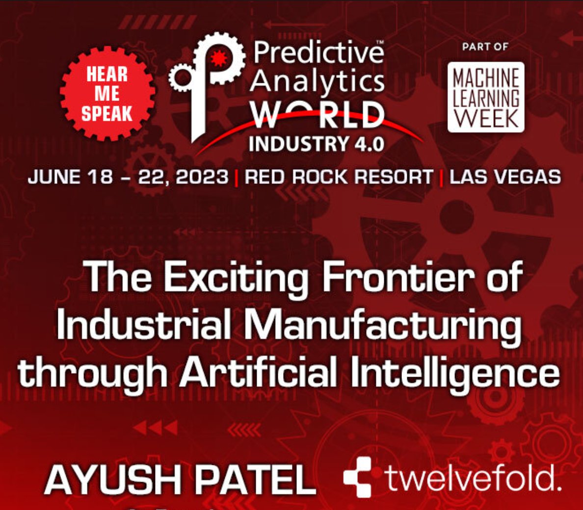 Excited to speak at the #MLWeek in Vegas next month on how Generative AI is key to unlocking a new era of autonomous production in Manufacturing for fine-grained control and minimized operations cost!

rb.gy/geuqg

Interested in joining? Message me for a promo code.