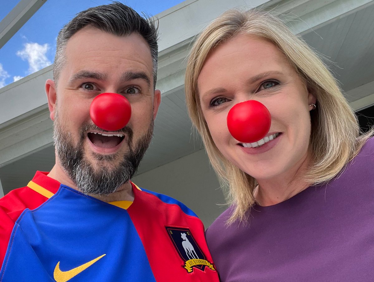 Happy US #RedNoseDay from the wife and I. Supporting Comic Relief and @AFCRichmond while overseas today!  @RedNoseDayUSA  @ComicReliefUS 

Grab a nose at @Walgreens or visit rednoseday.org to join in!