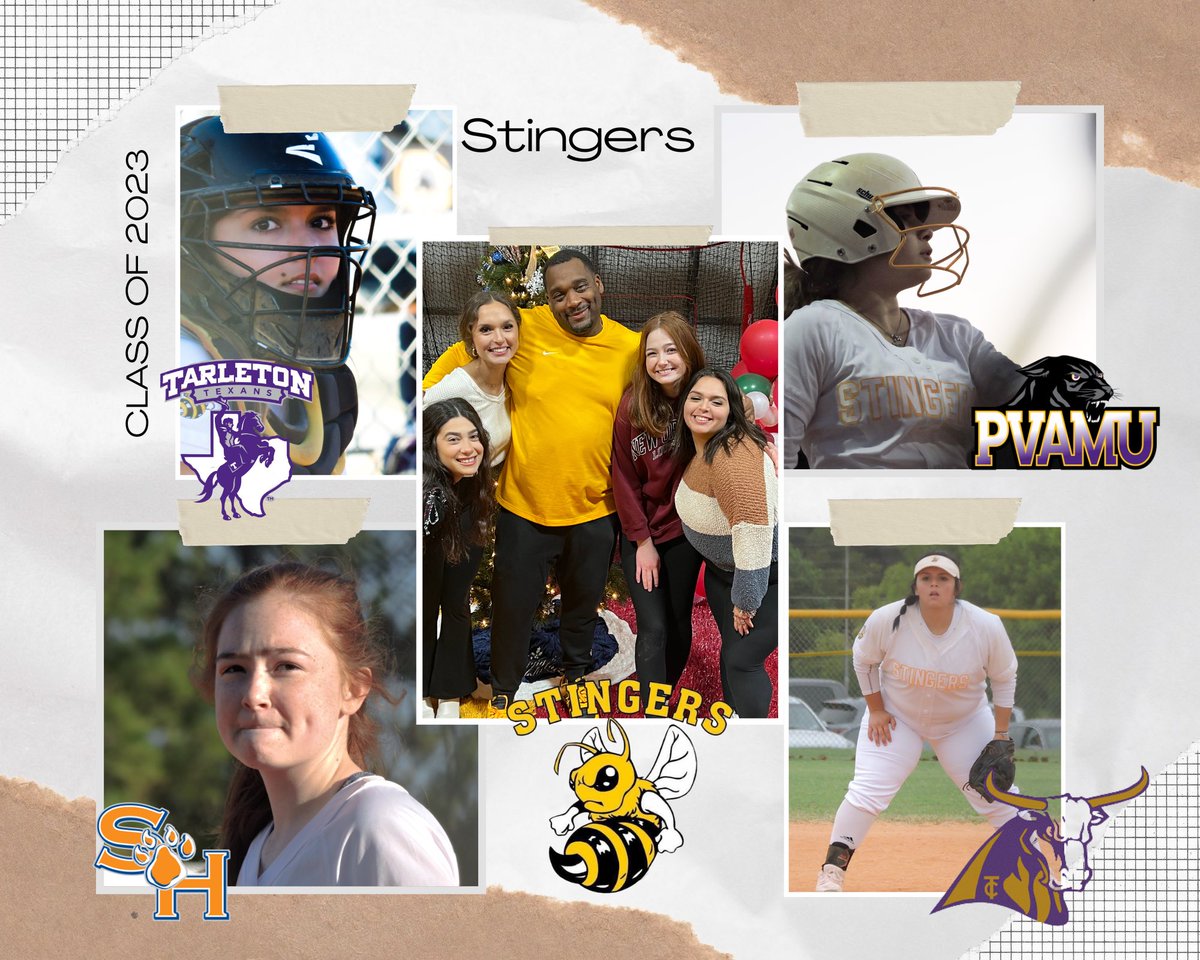 The Stingers OGs are graduating this week 🐝 Here’s to us and what the future holds 🥎🎓  Summer ball is gonna be fun!
#senior2023 #stingerssoftball