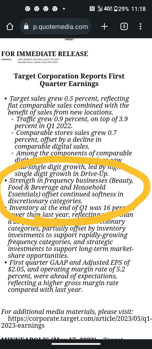 codypd's tweet photo. From Target's 8-K (a quarterly filing with the SEC where they report results from operations to shareholders) ...

Some interesting things to know 🧵 https://t.co/eZJlhqWBwA