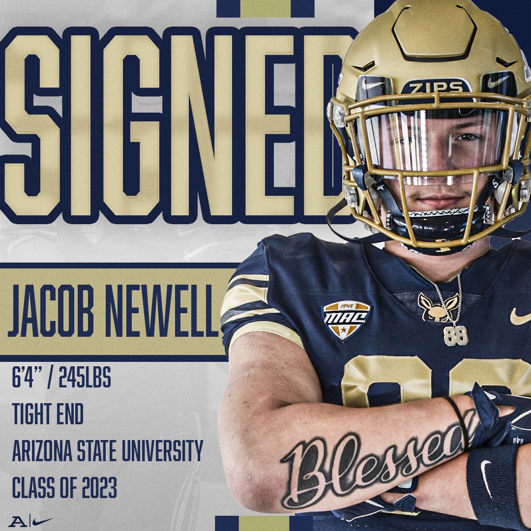 Jacob Newell ➡️ 📝 ➡️ 🦘‼️

Welcome to <a href="/ZipsFB/">Akron Football</a> 🤝

#Finish 😤
#212Degrees 🌡 🔥