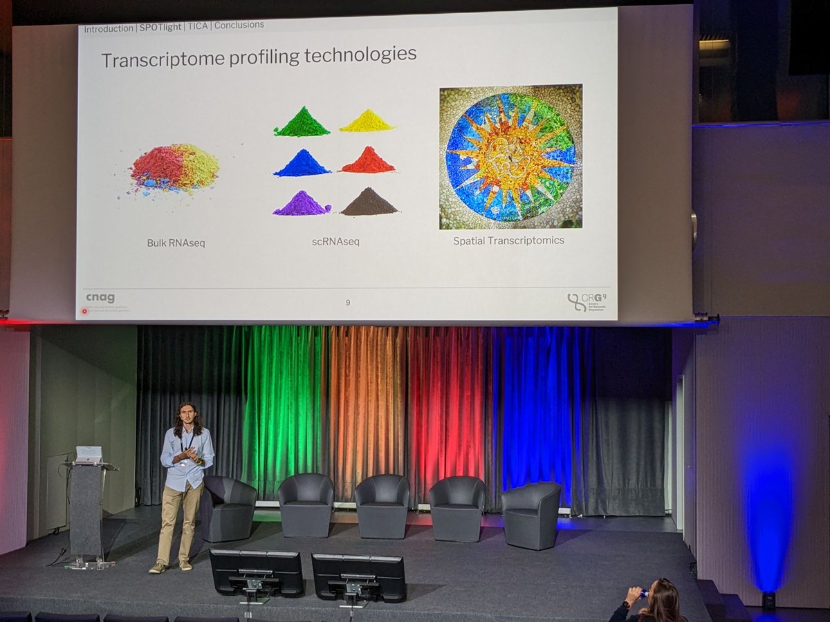 Had the opportunity to present our work on the integration of scRNAseq and ST at the yearly @10xGenomics User Group in Madrid -- Great experience and opportunity to connect with the Spanish single-cell community! 🧑‍💻🧬🧑‍🔬