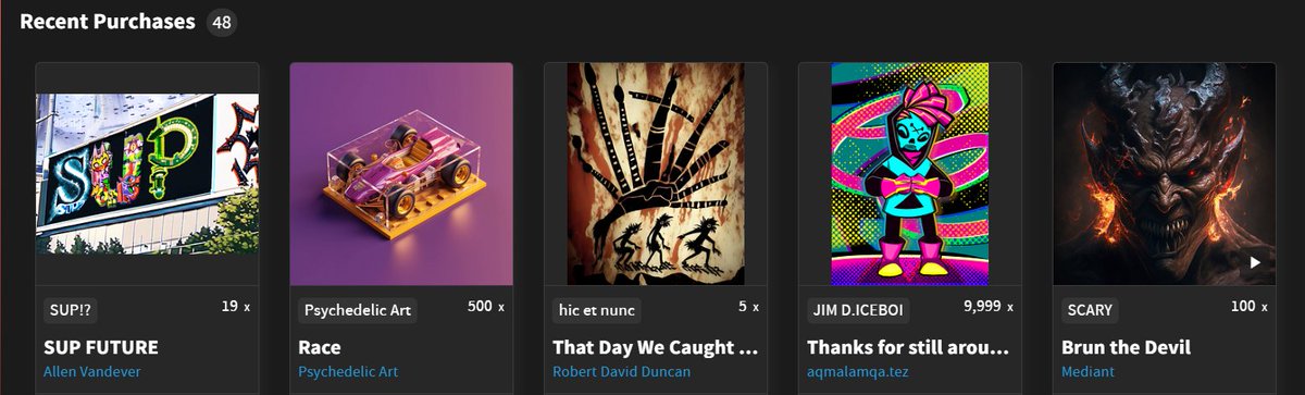 Drop your #NFT 
👇👇👇
Today I bought 5 #NFTs 

Follow me🎯

Repost🎯