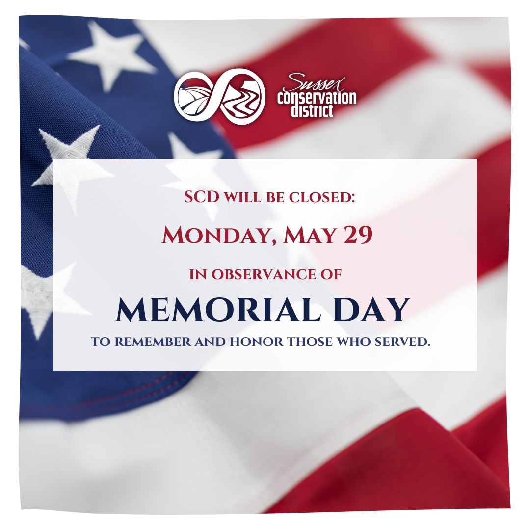 In observance of Memorial Day, SCD will be closed on Monday, May 29, 2023.