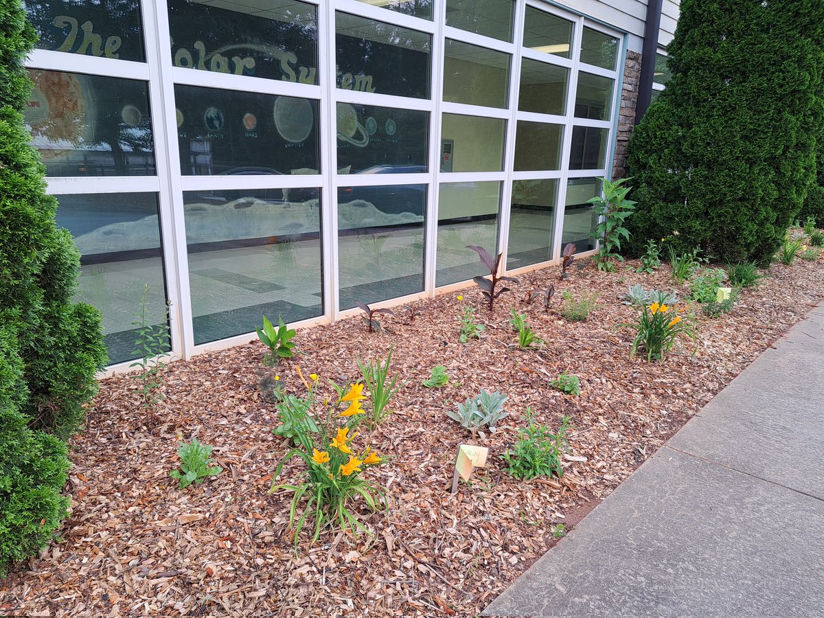 Thank you to all the wonderful people who helped make this garden beautiful at @Rmcnairdla.  We now have three #mastergardeners at our school.  @FernbankScience @DeKalbSchools